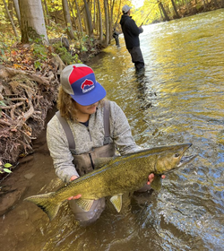 Catch of the day: Salmon! Only in New York!